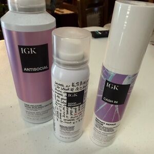 IGK hair care bundle
